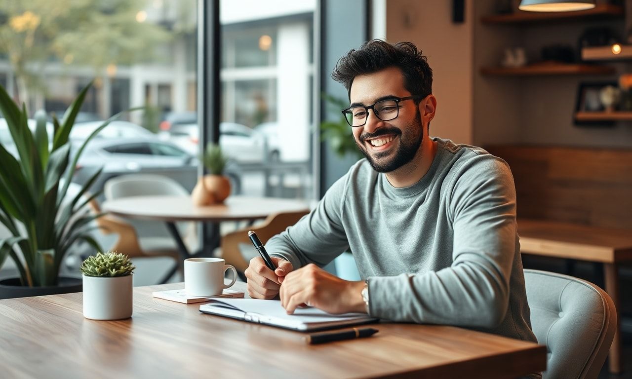 セミリタイアに向けた計画を立てる人のイメージ