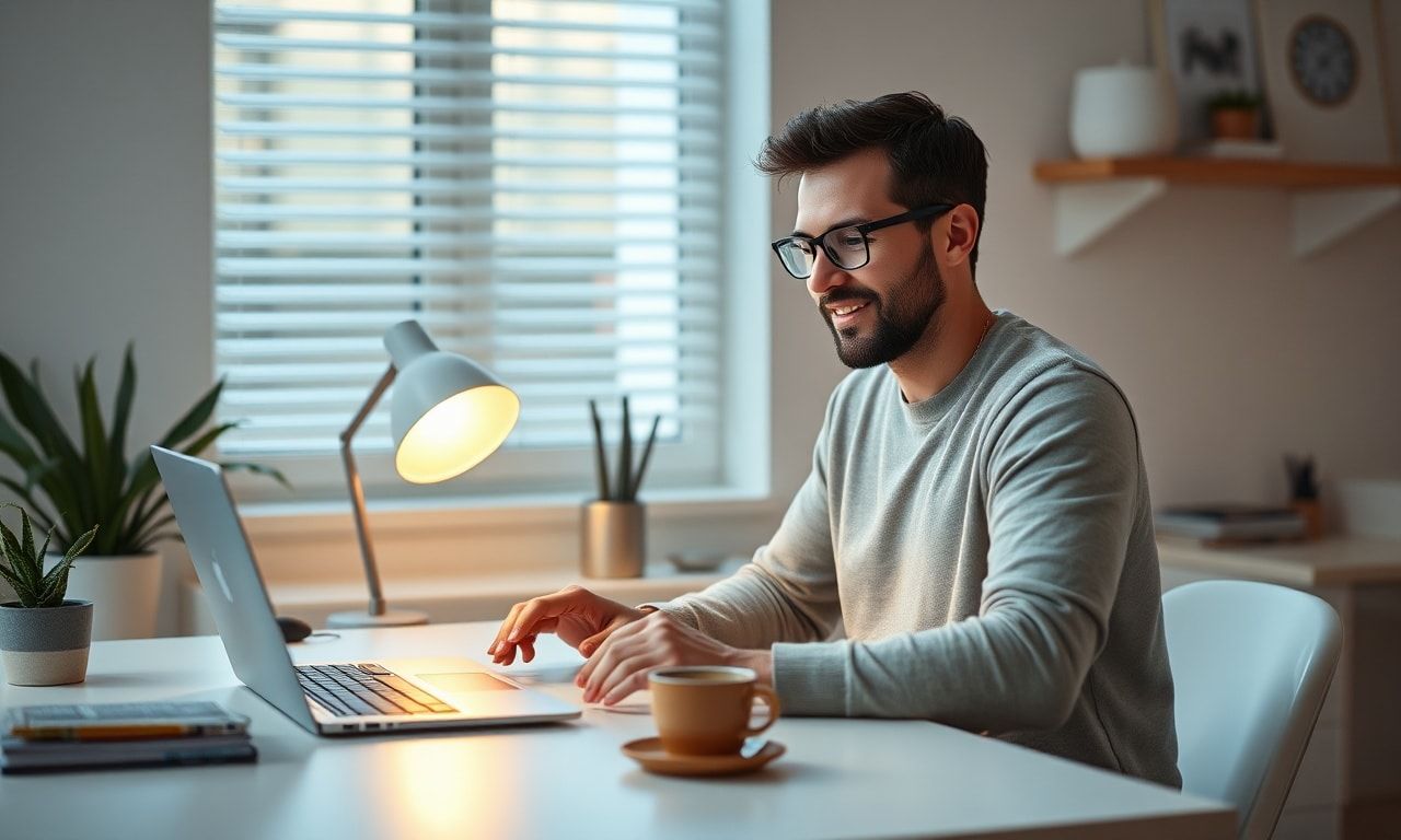 セミリタイアを計画する独身のデスク周り