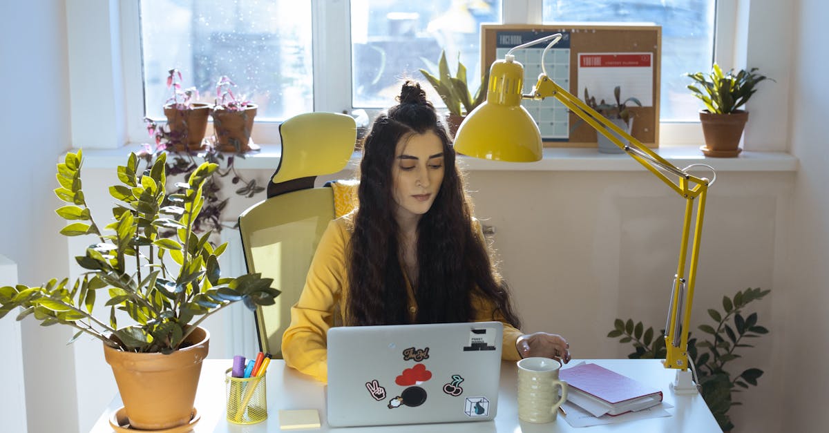 穏やかなホームオフィスでの作業