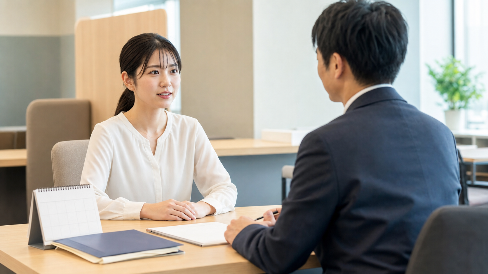 求職活動実績について相談する人と担当者