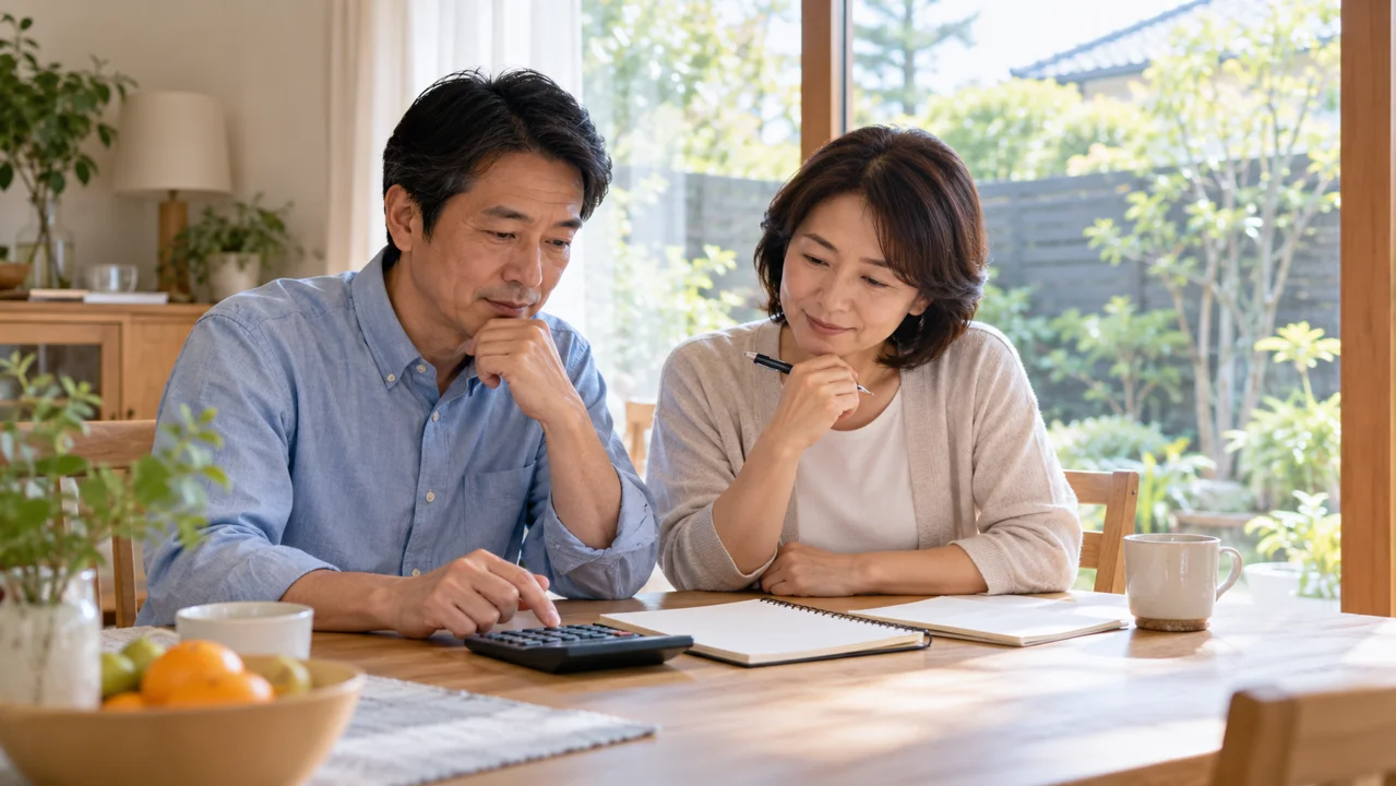 お試し滞在の費用と予定を振り返って相談するイメージ