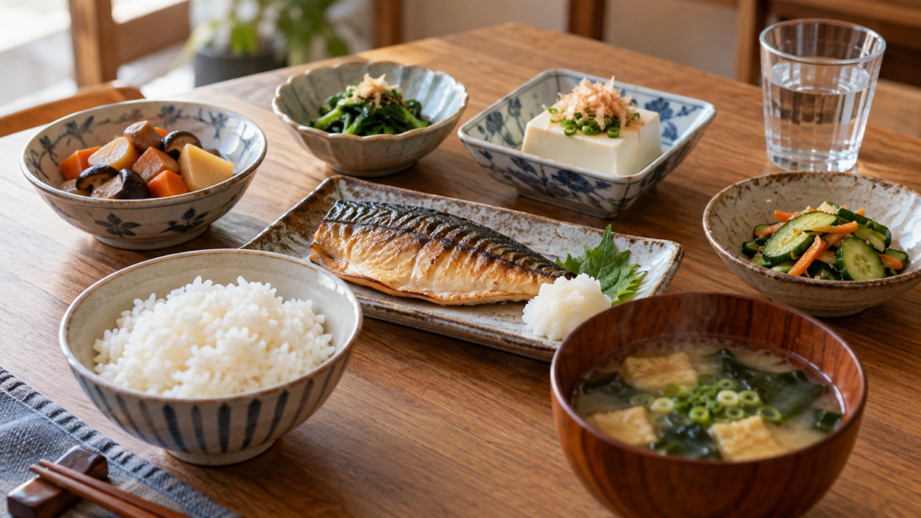 普段の食事の時間を大切にした家庭の食卓